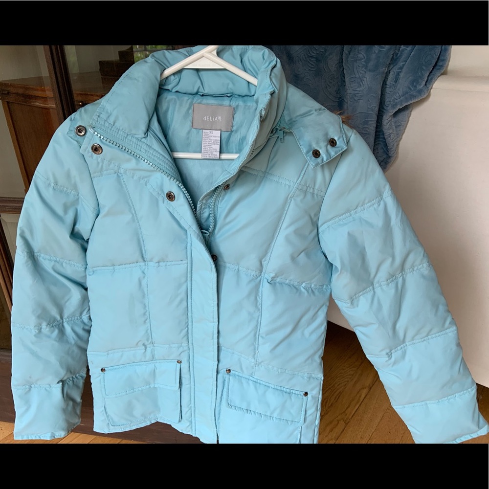 Delia’s girls coat sz XS, new, never worn